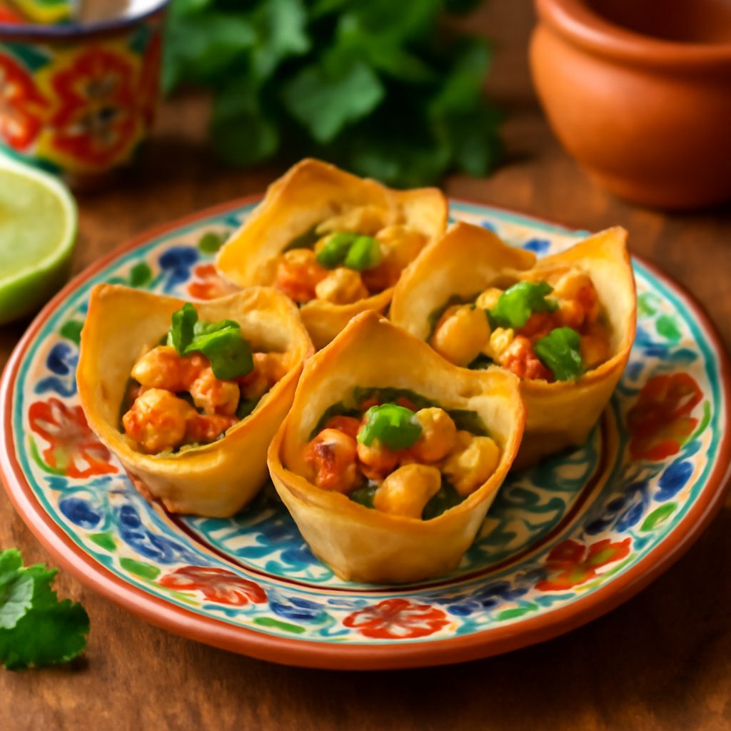 Tacos Wonton di Pollo