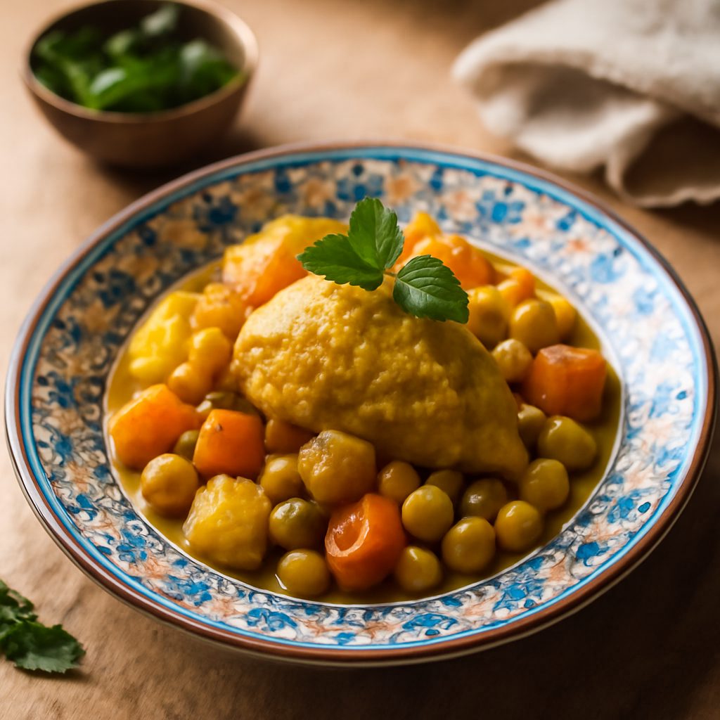 Tajine Algerino Light al Forno - Pollo e Uova Speziato