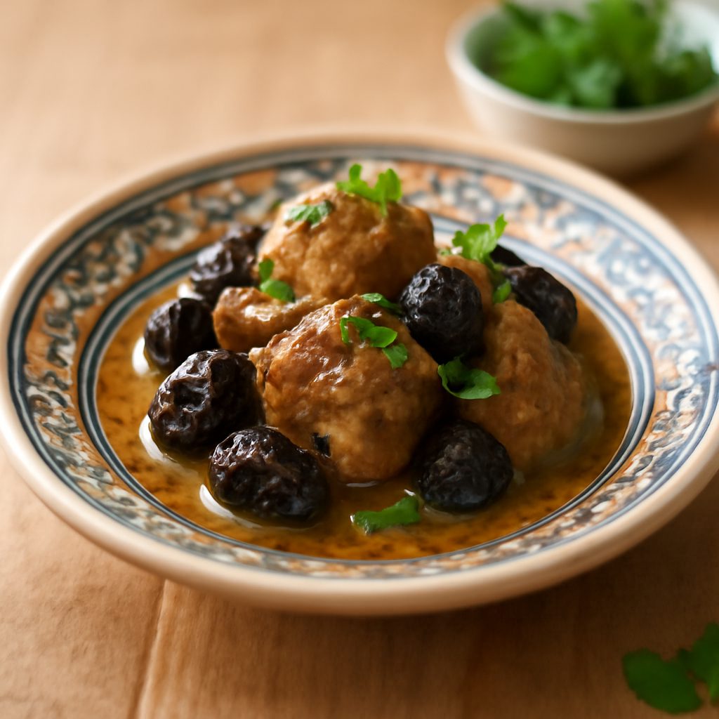 Tajine di agnello alle prugne e spezie orientali - Versione Light
