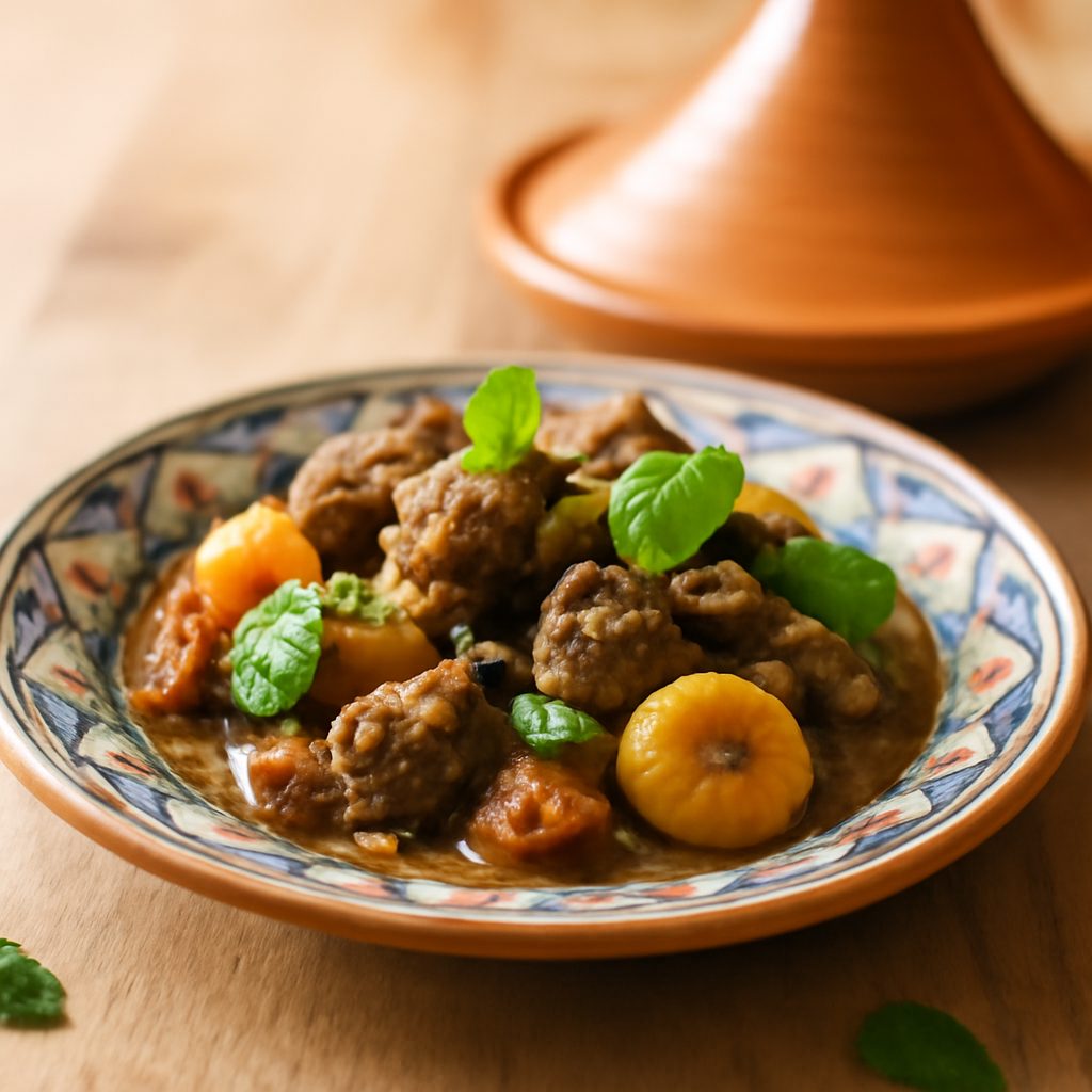 Tajine di Agnello e Albicocche Light - Ricetta Orientale Italiana