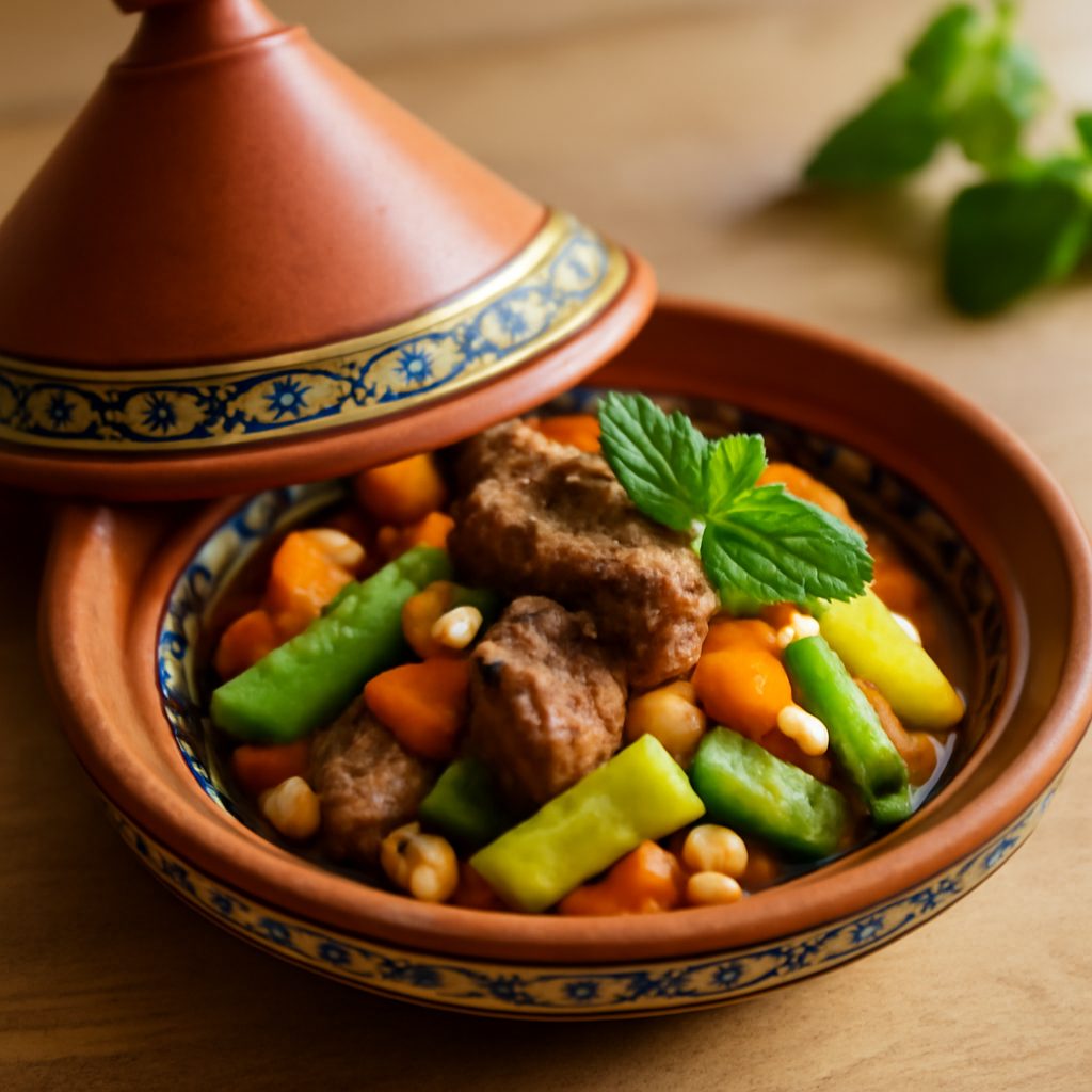Tajine di manzo e verdure light all'italiana