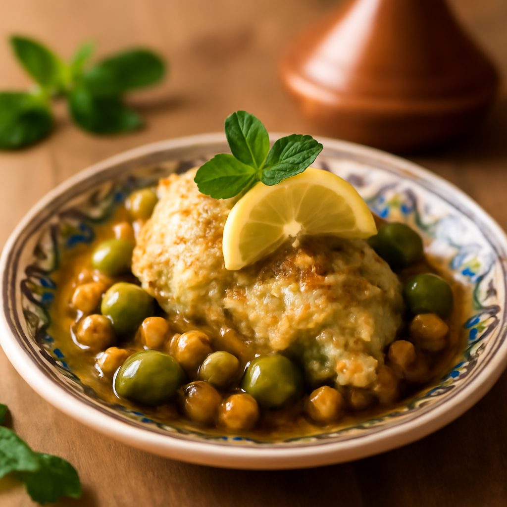 Tajine di pollo al limone confit e patate - Versione light