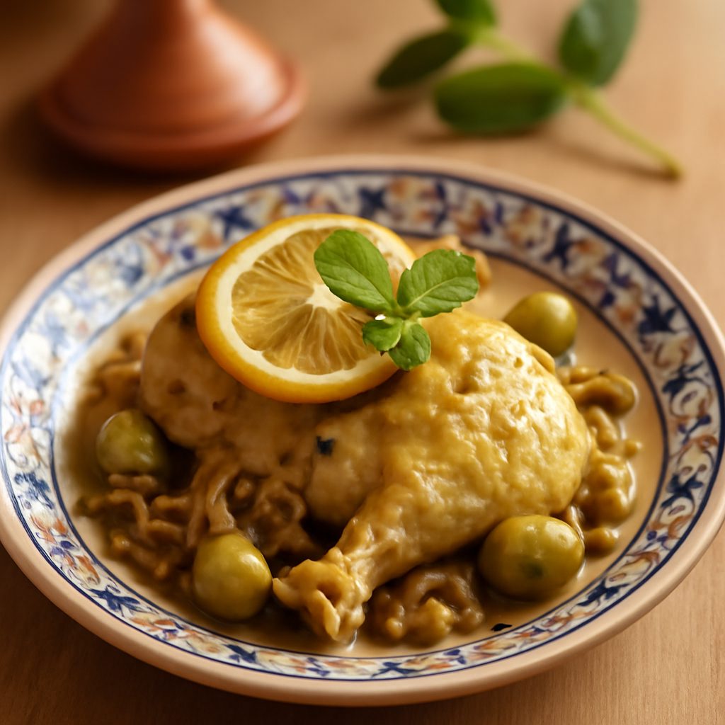 Tajine di pollo al limone confit light
