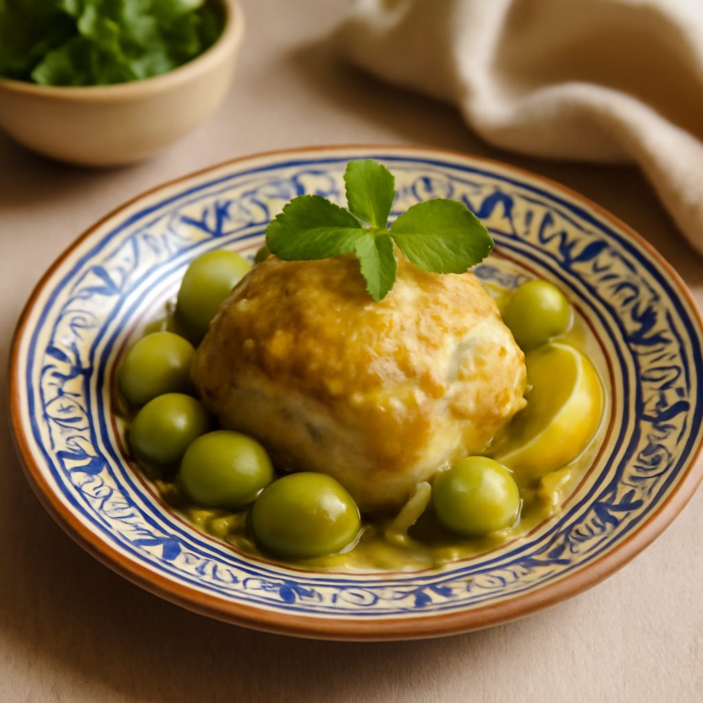 Tajine di pollo alle olive e limone salato - Versione light