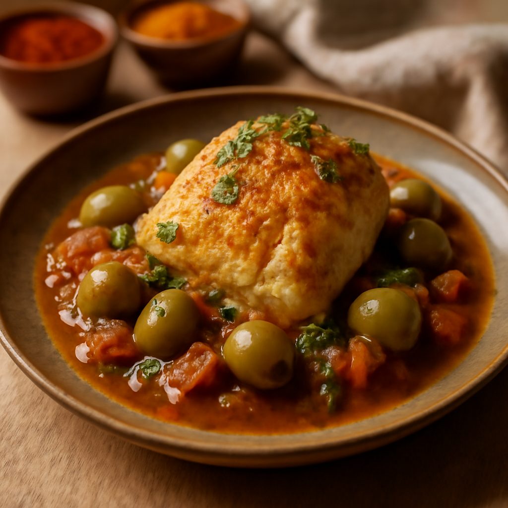 Tajine di Pollo alle Olive Marocchino - Versione Light