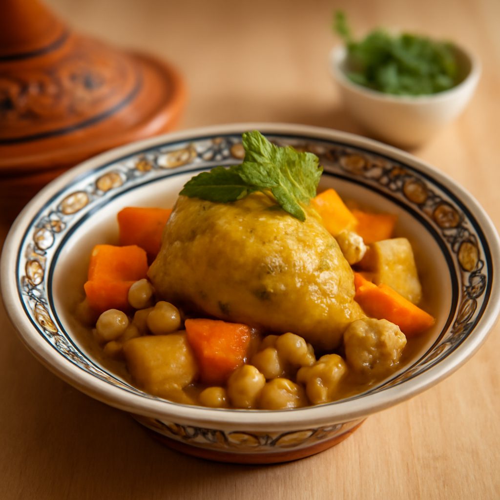 Tajine di Pollo light con Albicocche e Mandorle