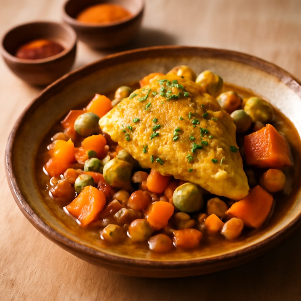 Tajine di pollo light con spezie africane
