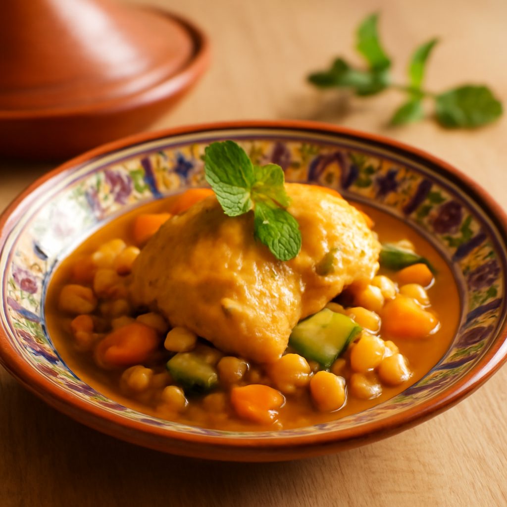Tajine di pollo light con verdure