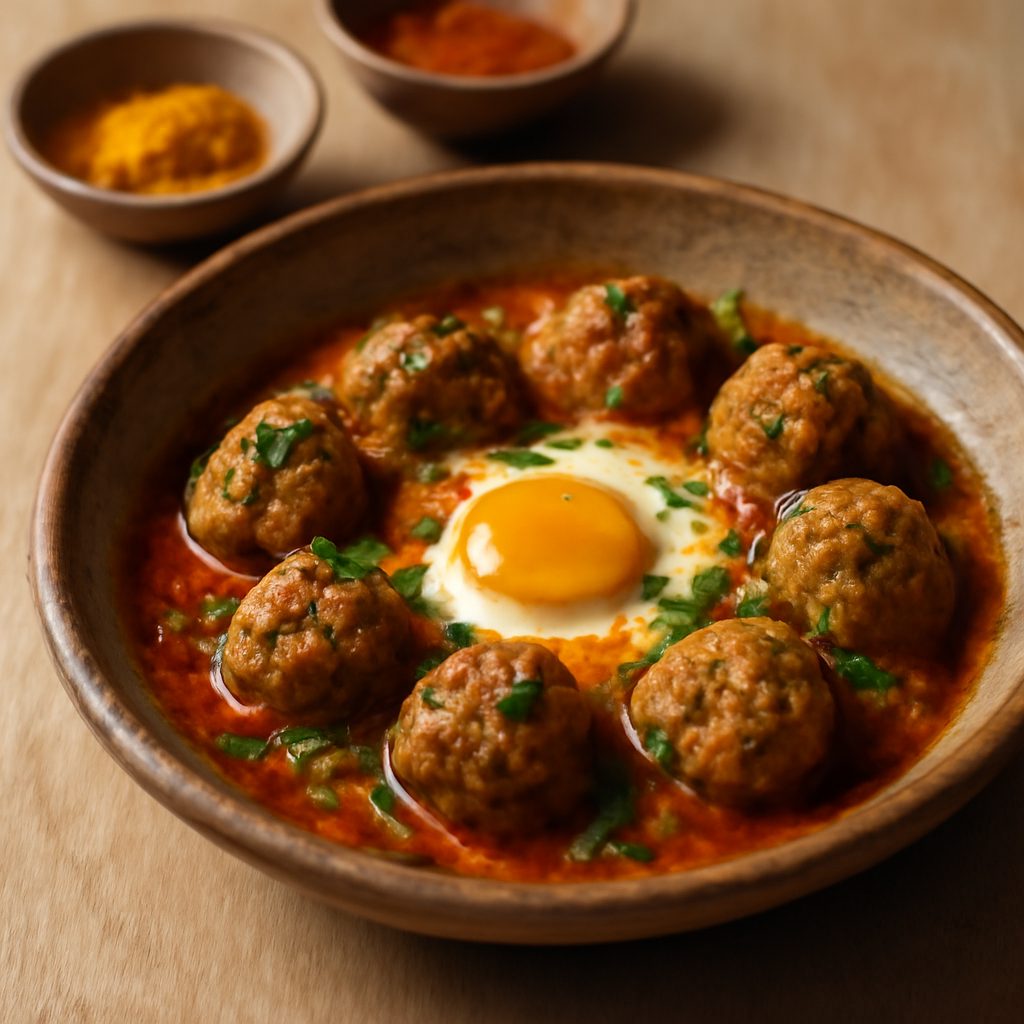 Tajine di Polpettine Marocchine con Uova Light