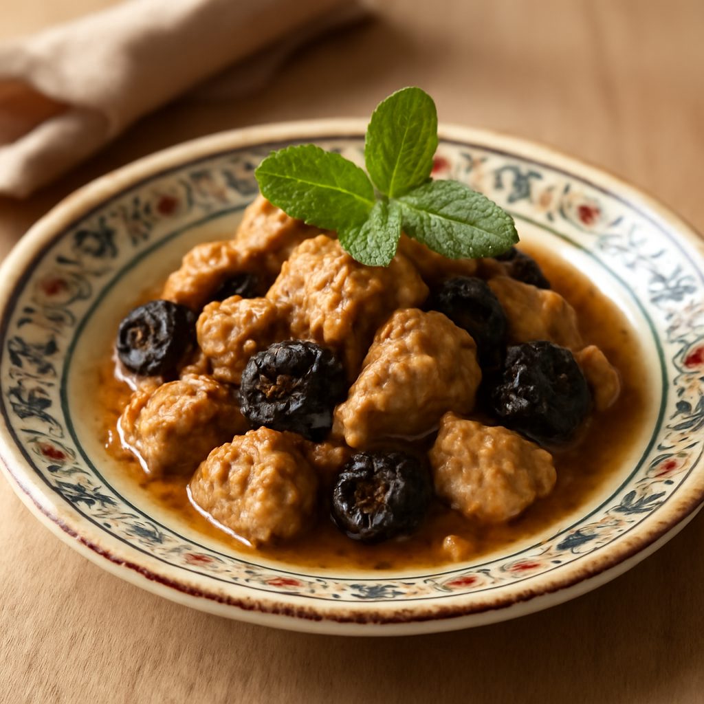 Tajine di vitello ai prugne light – Piatto orientale ipocalorico