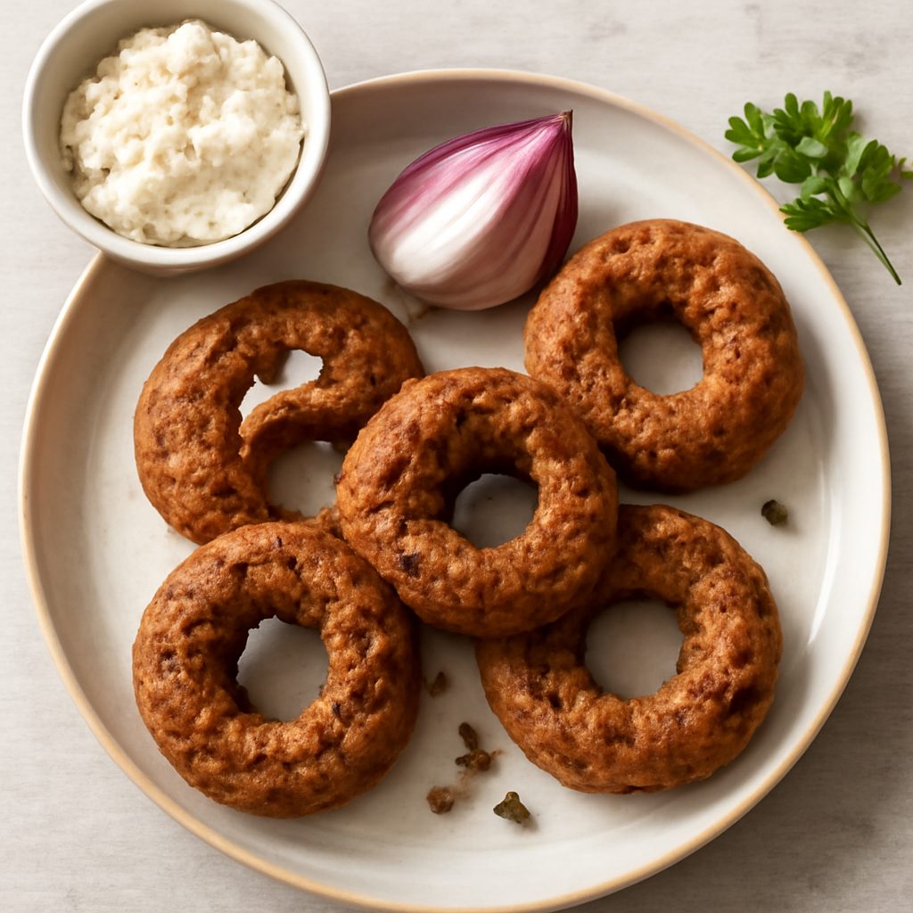 Taralli alle cipolle proteici low-carb