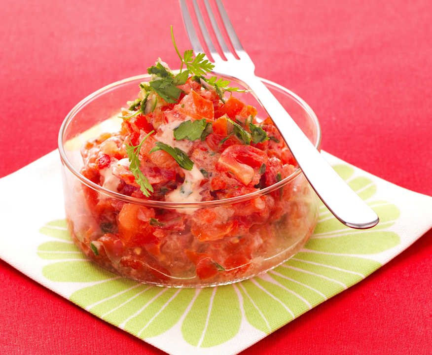 Tartare di pomodori e peperoni Low Fat