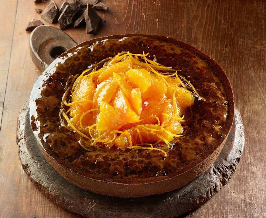 Tarte brownies all'arancia di Luca Montersino Low Carb
