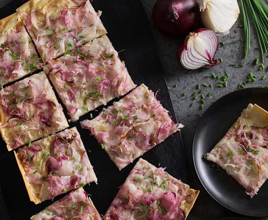 Tarte flambé alle cipolle
