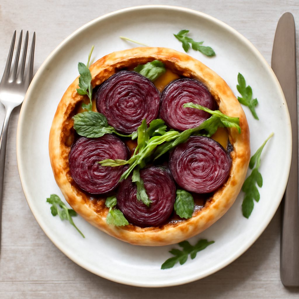 Tarte Tatin di Cipolle di Tropea Low Carb