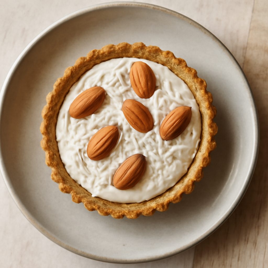 Tartelletta cocco e mandorle con curd alle arance Low Carb