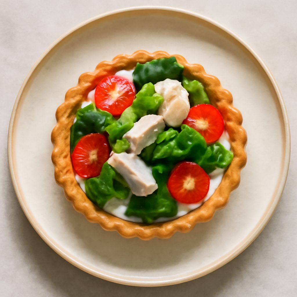 Tartelletta fit agli asparagi con zabaione salato Low Fat