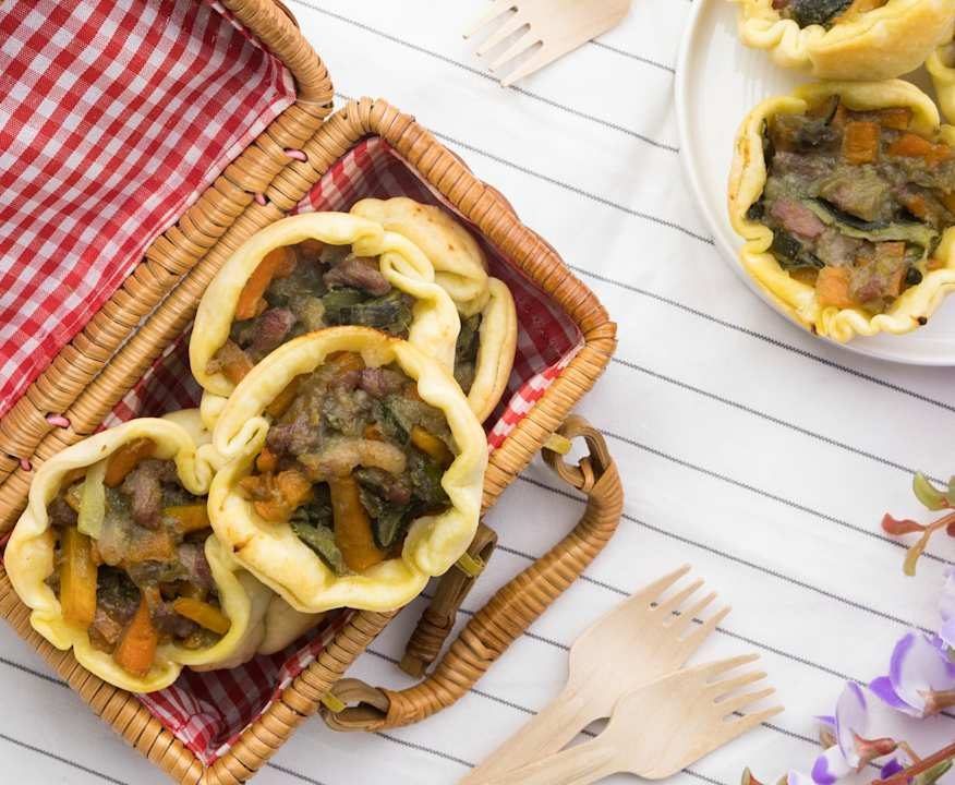 Tartellette salate di verdure Low Fat