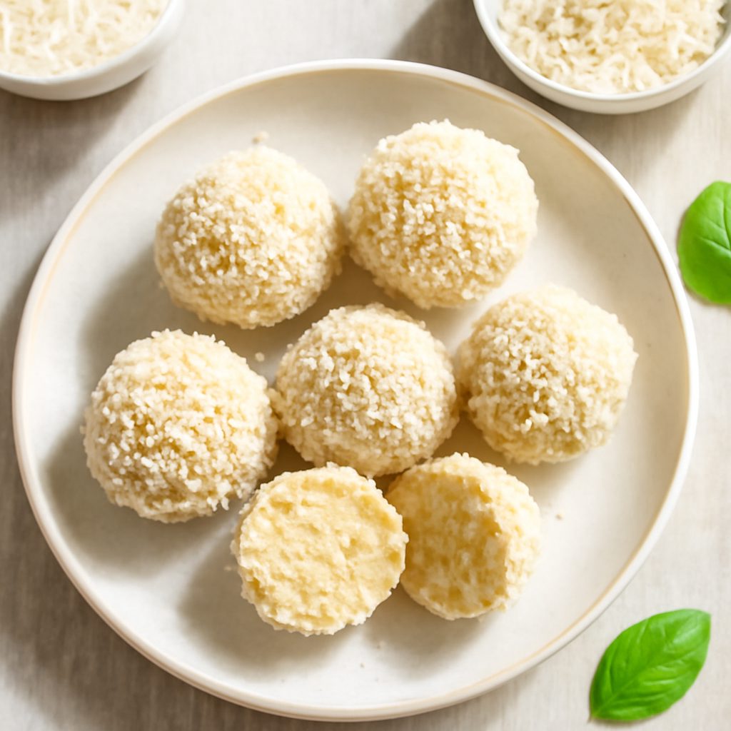 Tartufi al cioccolato bianco proteici low-carb