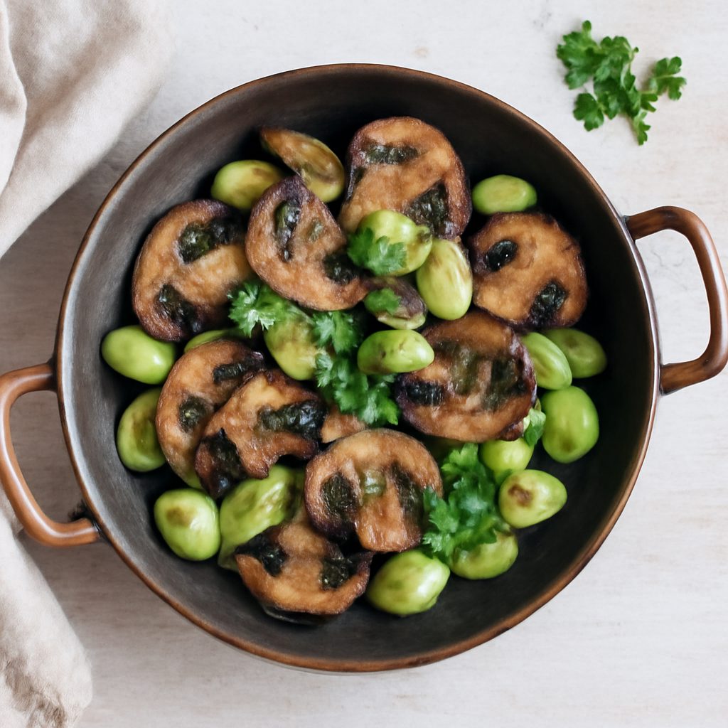 Tegamini Fave e Funghi