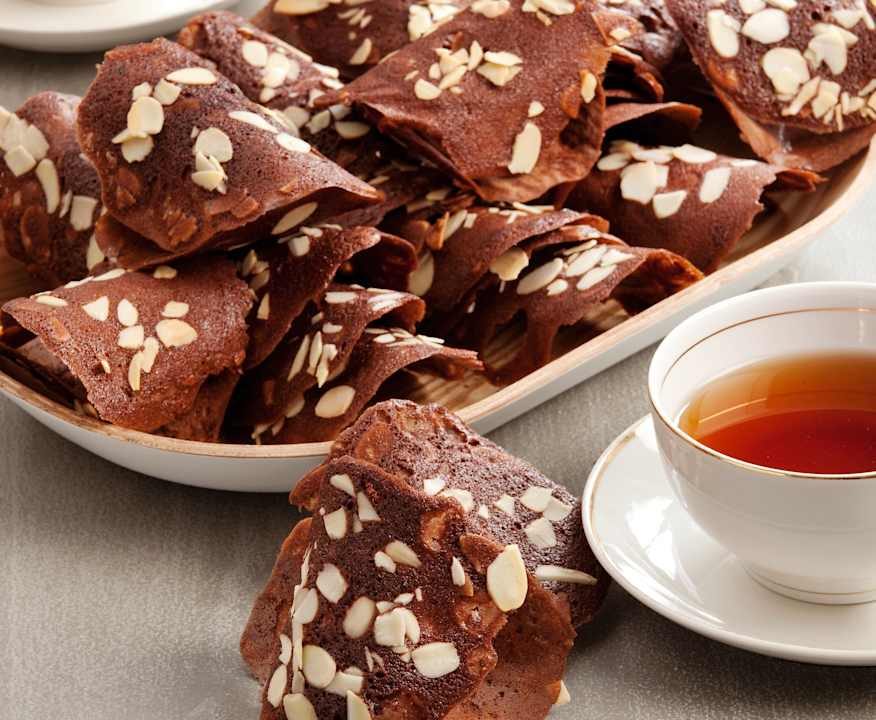 Tegole al cacao con mandorle Protein