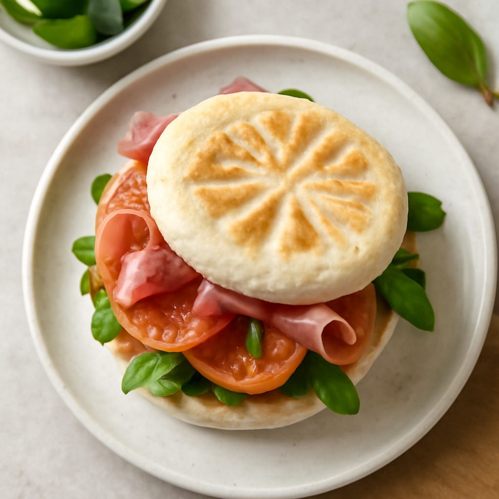 Tigelle Proteiche Low-Carb con Bresaola e Radicchio