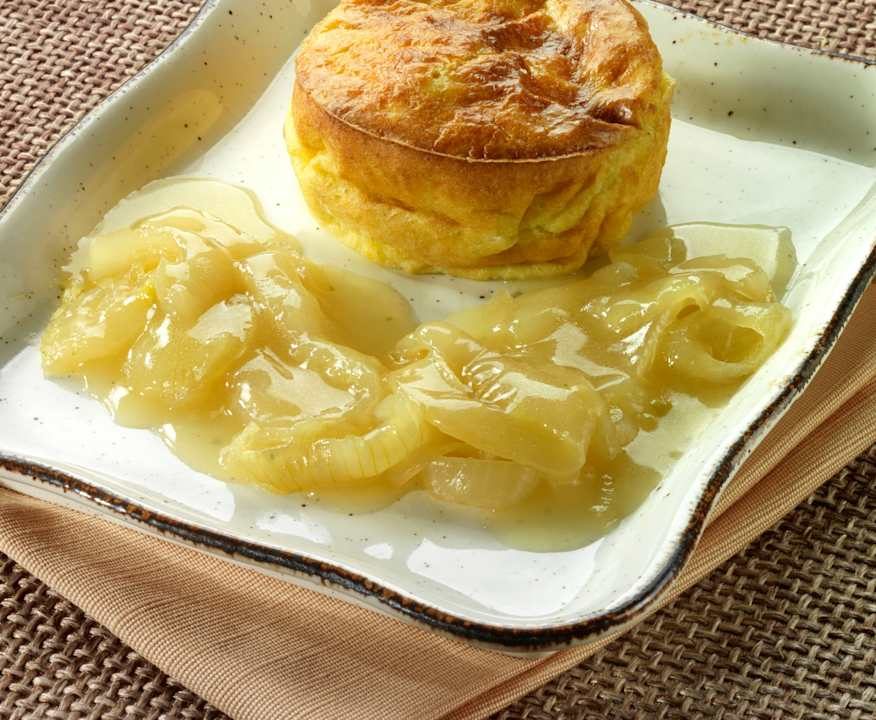 Timballini di sedano con cipolle fondenti Protein