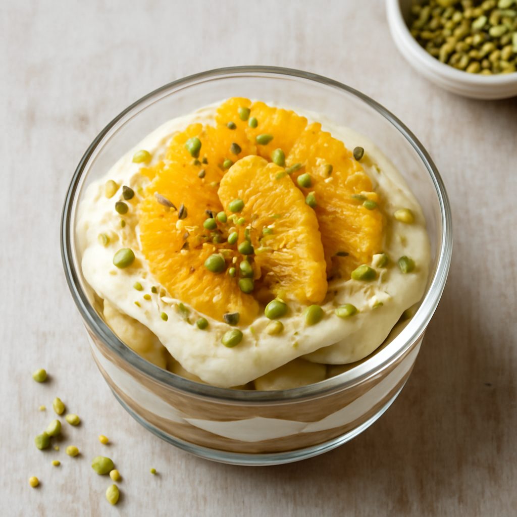 Tiramisù all'Arancia e Pistacchio