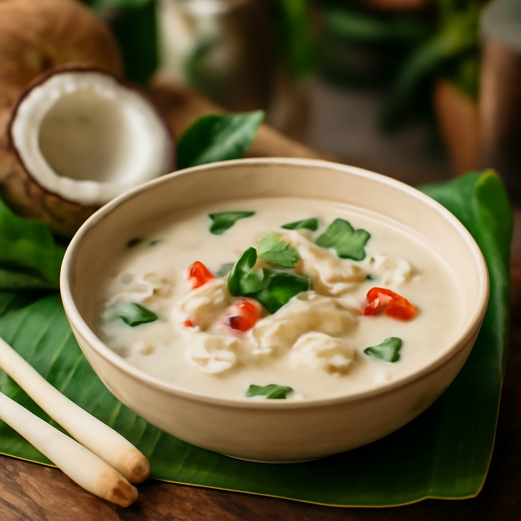 Tom Kha Gai - Zuppa di Pollo Tailandese Low Carb
