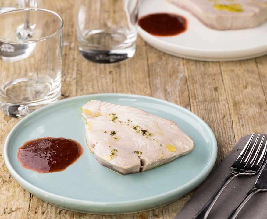 Tonno fresco alla salsa di fragole