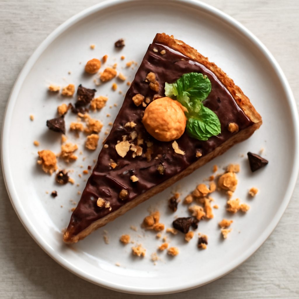 Torta agli amaretti con cioccolato fondente fit - Monoporzione