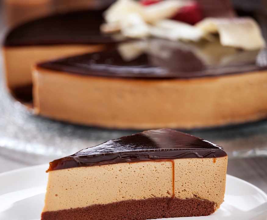 Torta al cioccolato bianco e crema al whisky Low Fat