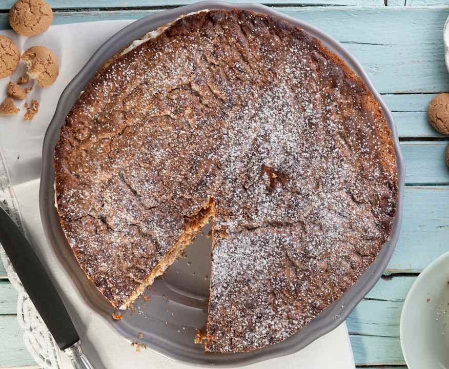 Torta all'amaretto con crema Low Fat