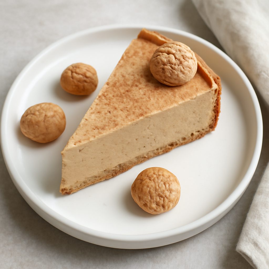 Torta all'amaretto proteica low-carb con crema fit