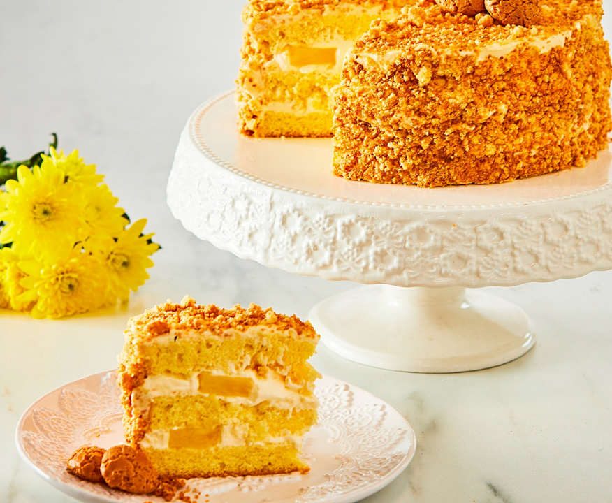 Torta all'ananas, limoncello e amaretti Protein