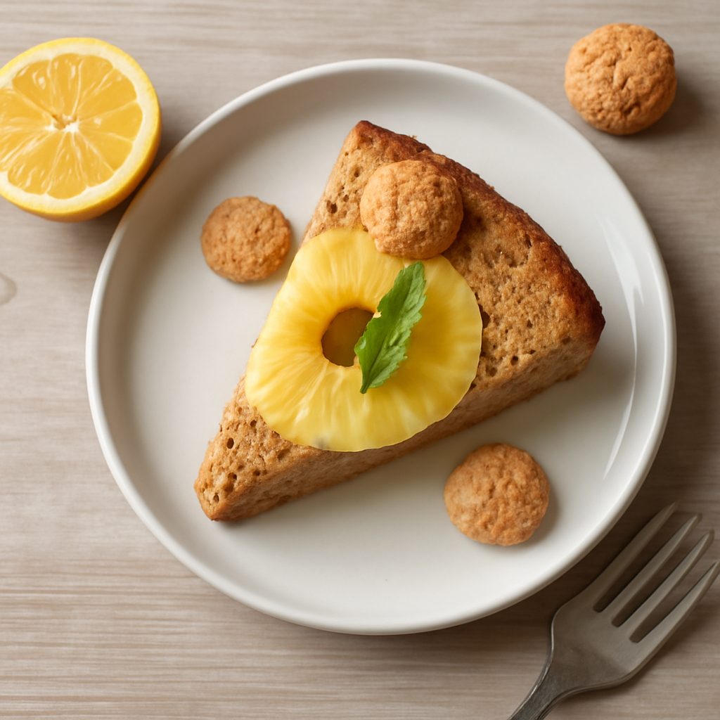 Torta all'ananas, limoncello e amaretti - Versione