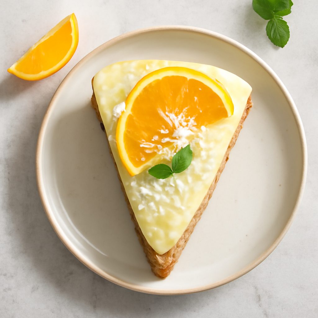 Torta all'arancia e crema tropicale fit proteica