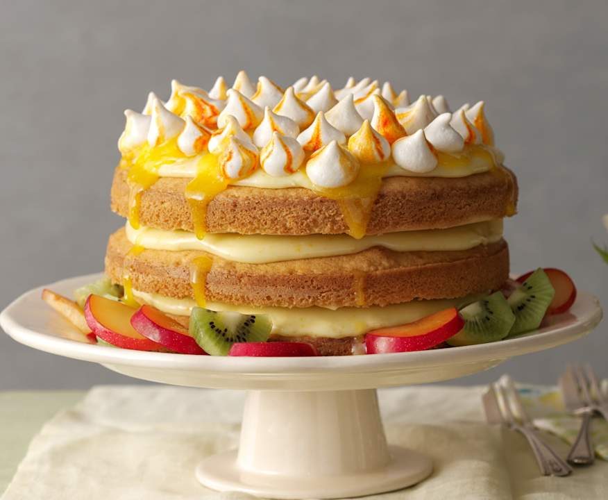 Torta all'arancia e crema tropicale Low Fat