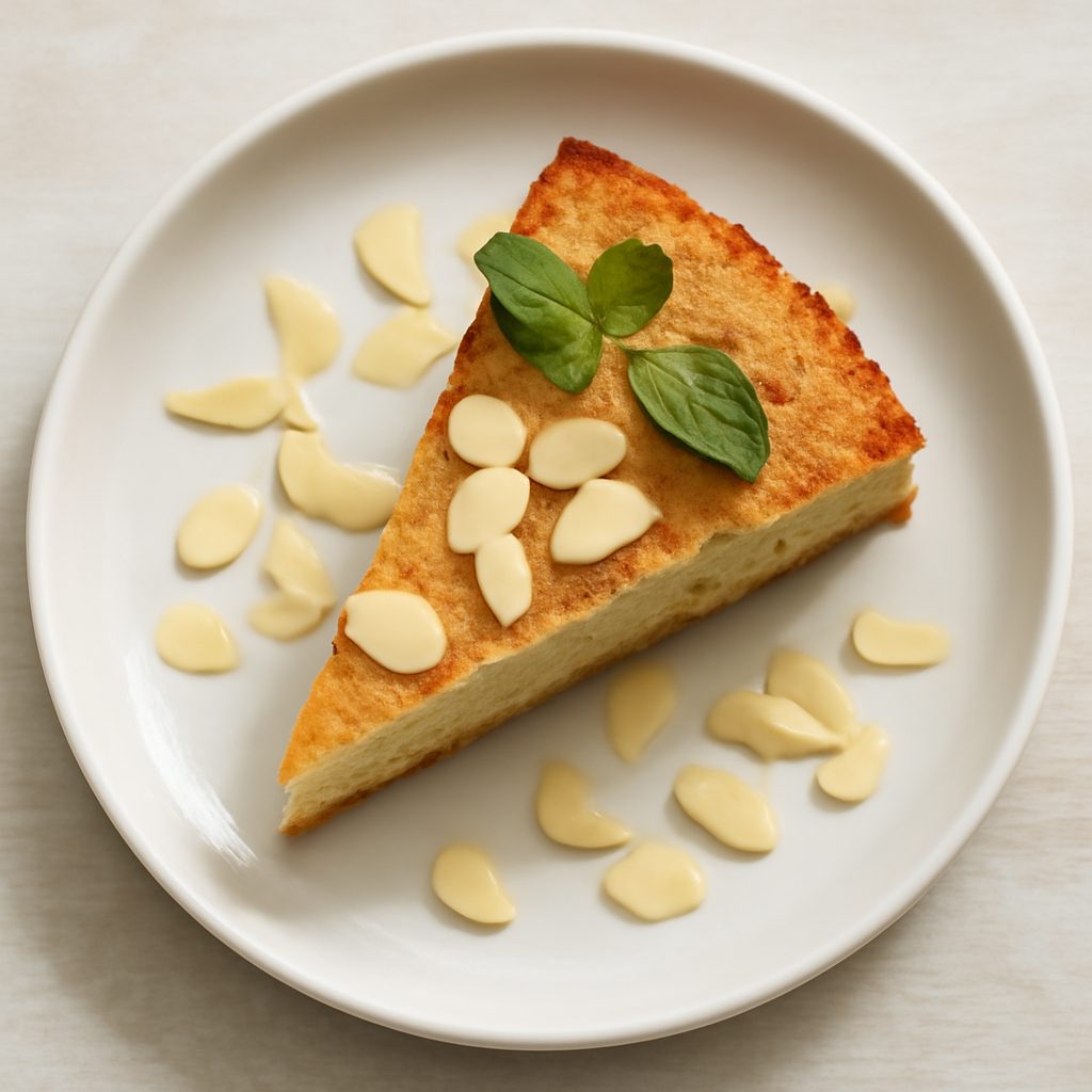 Torta alla pasta di mandorle low-carb proteica