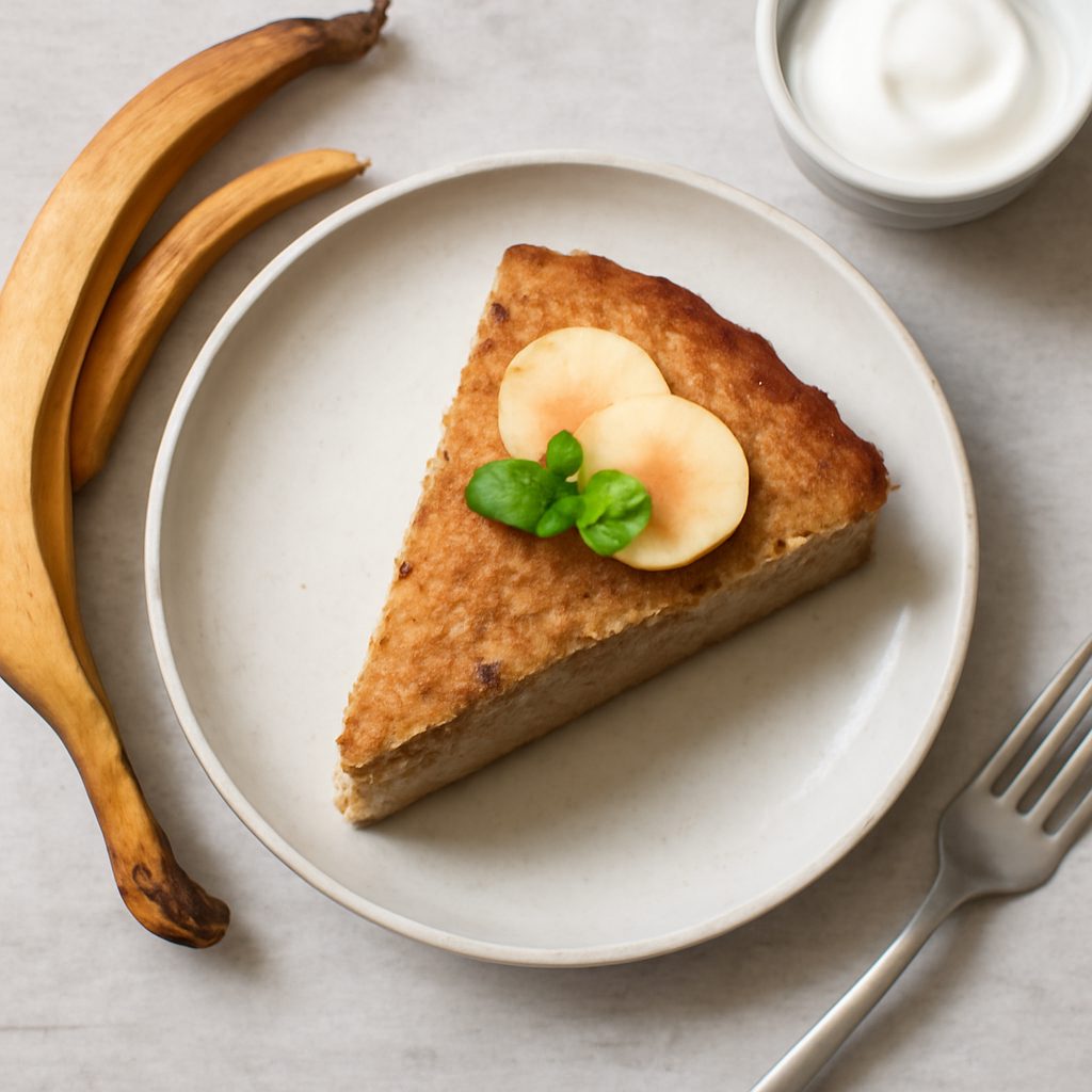 Torta alle bucce di banana proteica low-carb