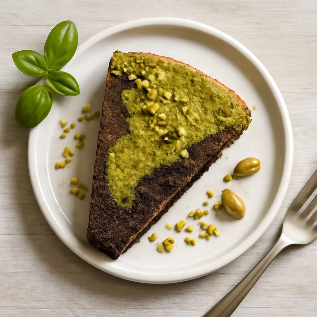 Torta Bimby® al pistacchio e cacao low-carb proteica