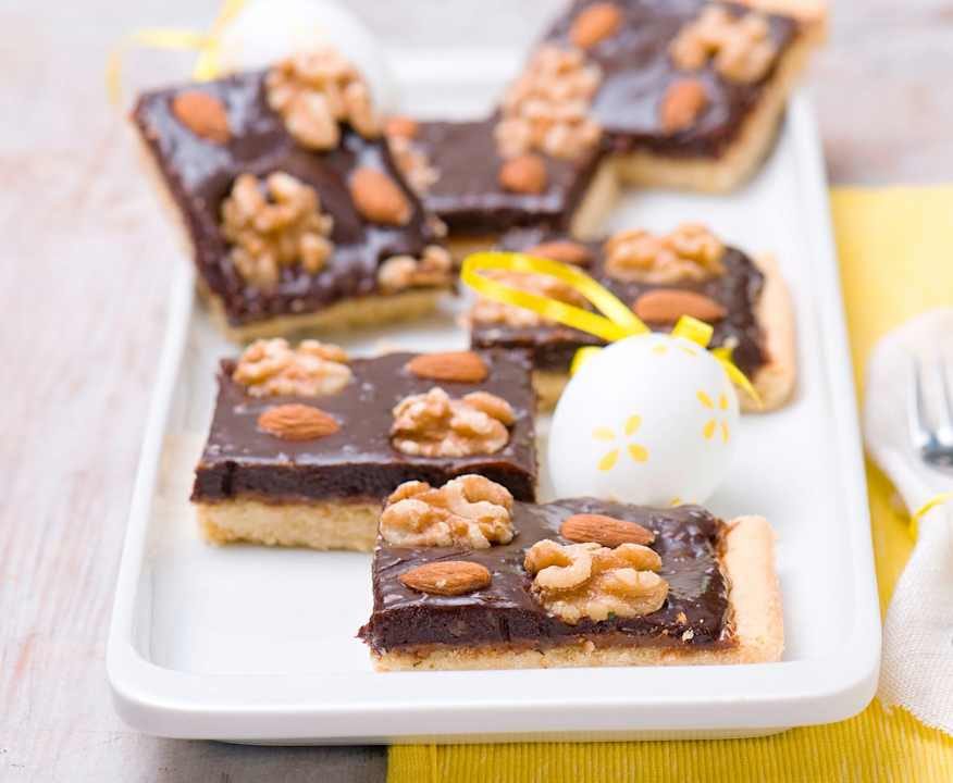 Torta cioccolato, caramello e noci Low Fat