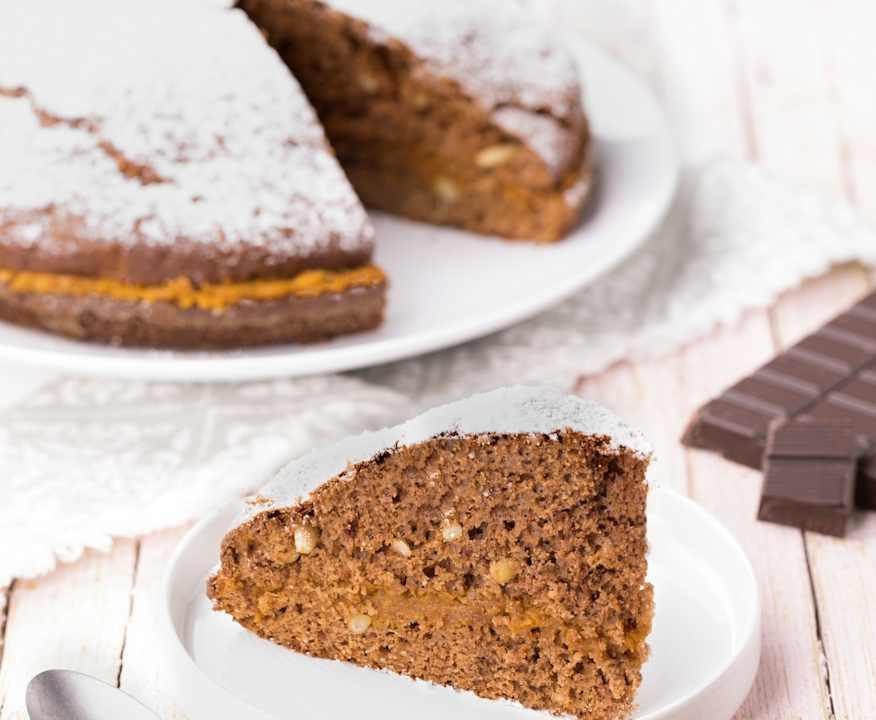 Torta cioccolato e cachi Protein