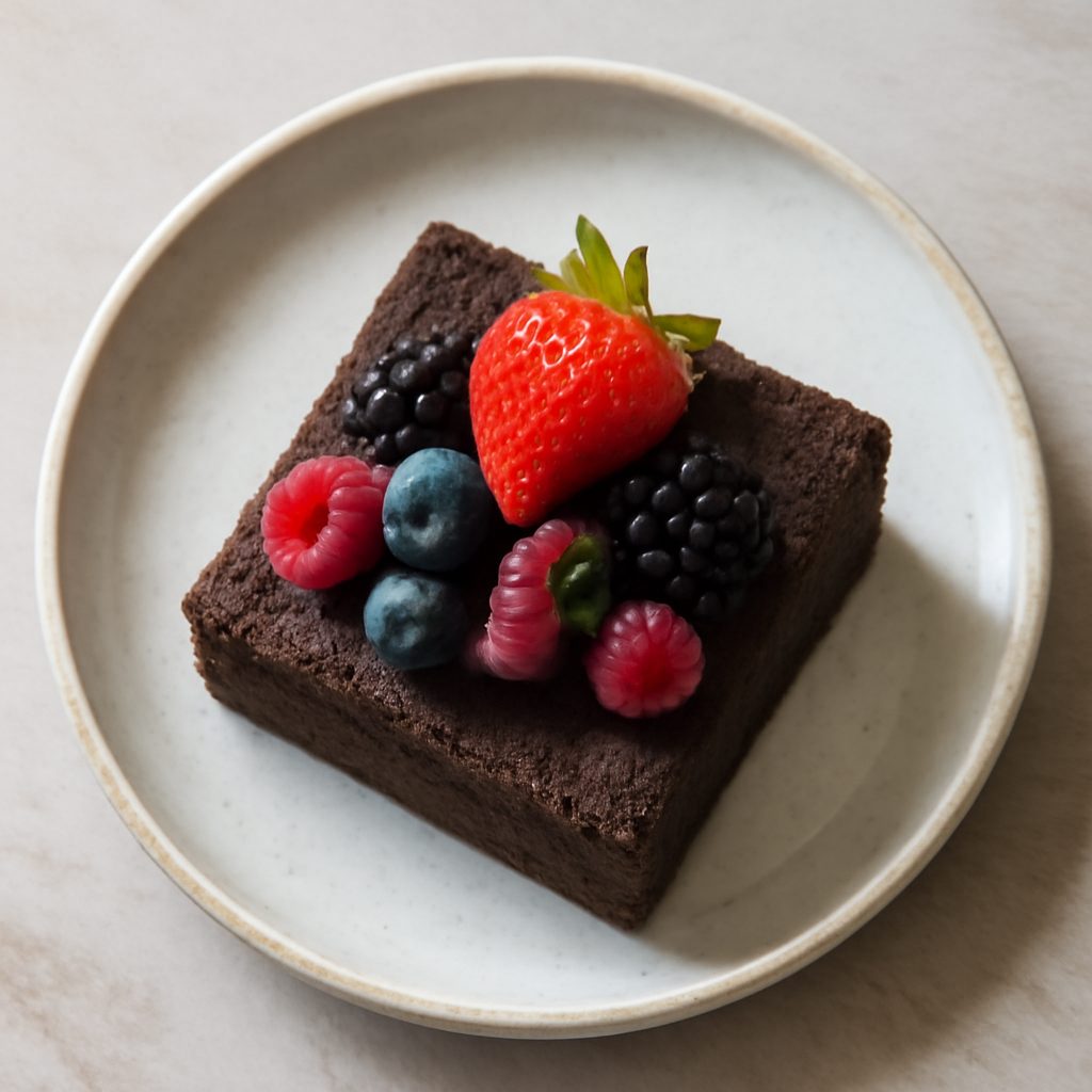 Torta cioccolato e frutti di bosco