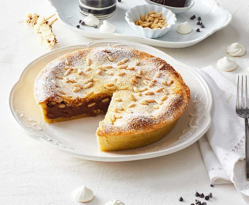 Torta della nonna al cioccolato Low Carb