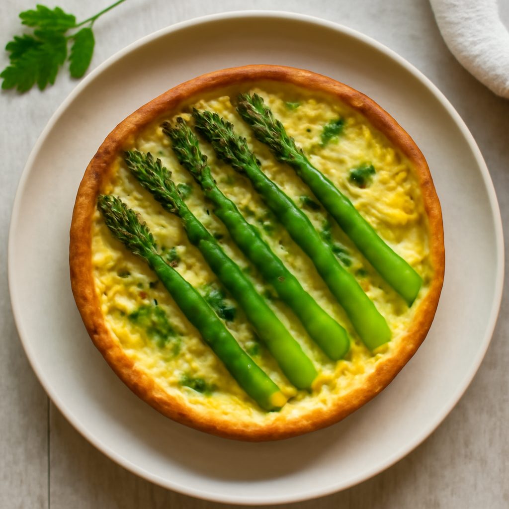 Torta di asparagi proteica low-carb