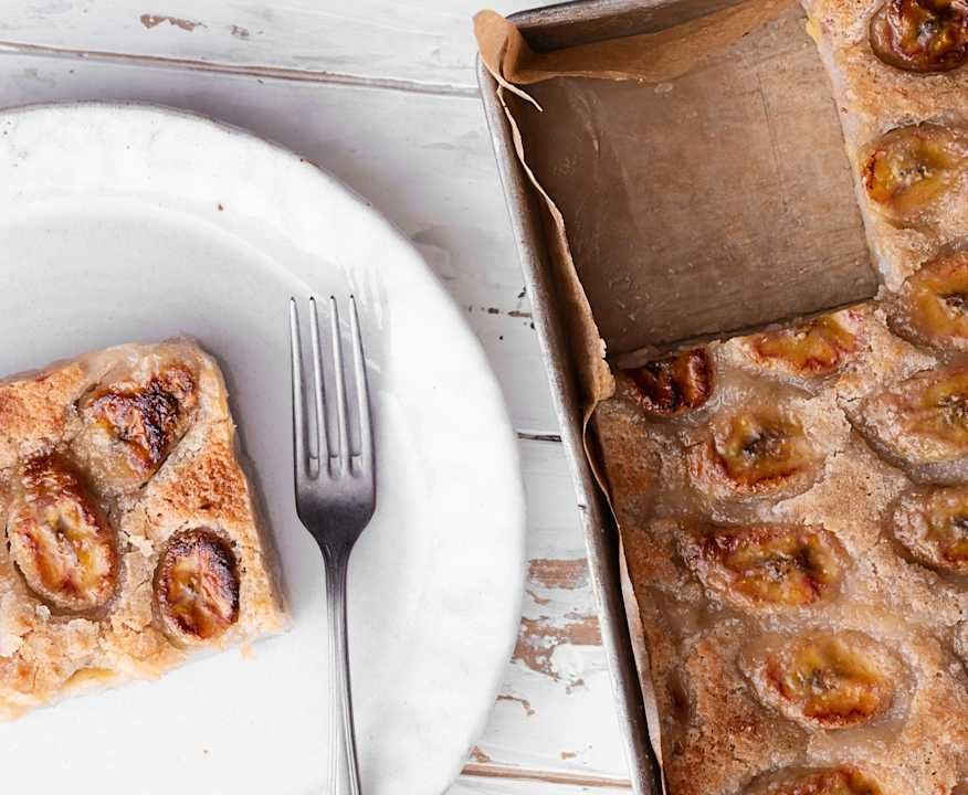 Torta di banane e cocco (vegan) Low Carb