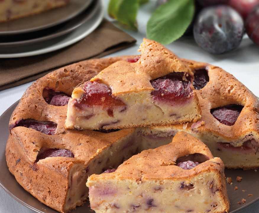 Torta di farro alle mandorle e prugne Low Carb
