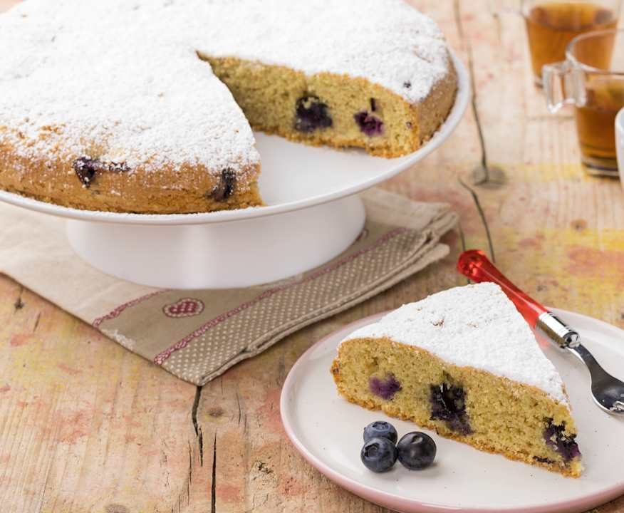 Torta di grano saraceno, mandorle e mirtilli Protein