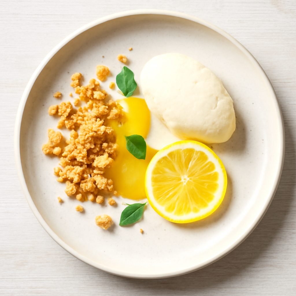 Torta di Limone Destrutturata Low Carb
